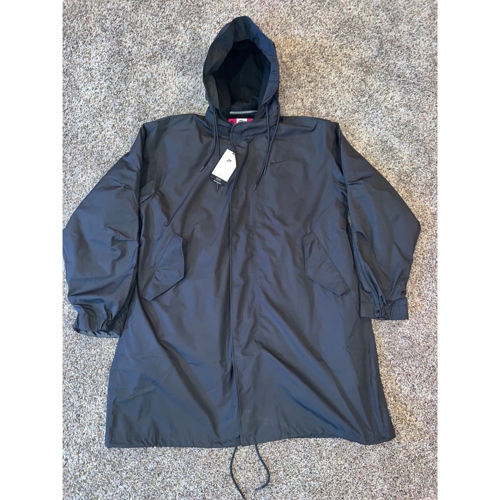 NWT $375 Nike mens charcoal 3 in 1 therma-fit parka winter coat size M
